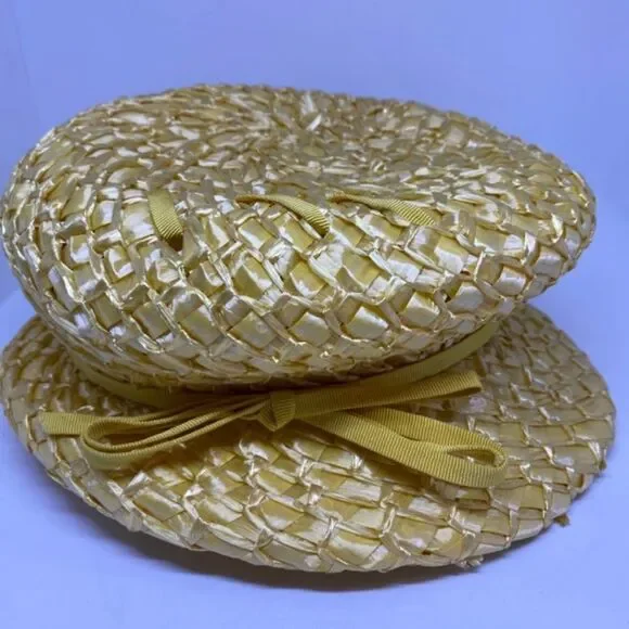 Vintage Union Made the Paris Boutique Yellow Hat - Picture 2 of 8
